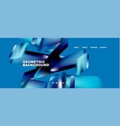 Colorful Geometric Background Landing Page