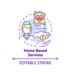 Home Based Services Concept Icon