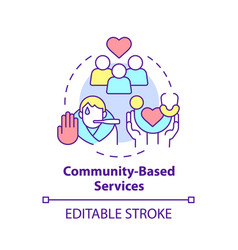 Community Based Services Concept Icon