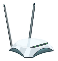 Internet Router On A White Background