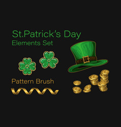 Set Clip Art Of Objects For St Patricks Day