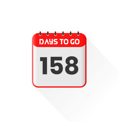 Countdown Icon 158 Days Left For Sales Promotion