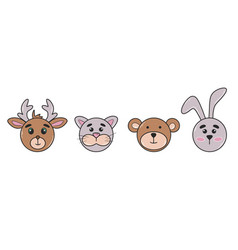 Cute Baby Animal Characters Clip Art