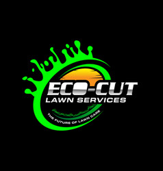 Sunset Lawn Care Logo Design Template