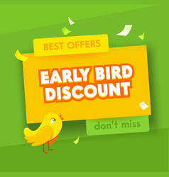 Early Bird Sale Vector Images Over 100