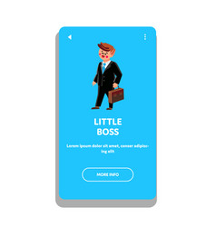 Little Boss Businessman In Business Suit