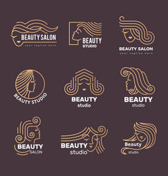 Beauty Salon Logo Cosmetic Or Hairstyle Business