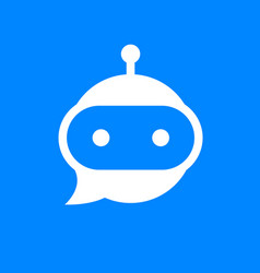 Chatbot Head In Speech Bubble Icon