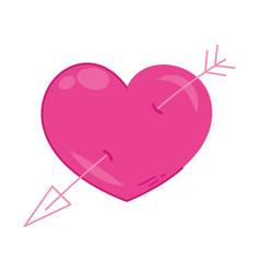 Pink Heart With Arrow