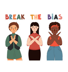 Break The Bias Women With Different Ethnic