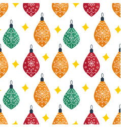 Christmas Background With Tree Toys