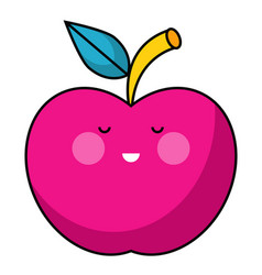 Fresh Apple Fruit Kawaii