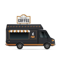 Realistic Coffee Shop Truck