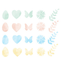 Beautiful Watercolor Spring Silhouettes