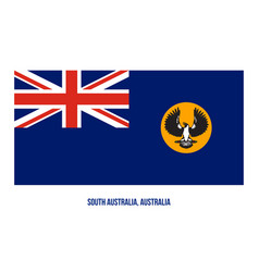 South Australia Sa Flag On White Background