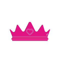 Sticker Crown In The Style Of Barbie Pink Color