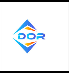 Dor Abstract Technology Logo Design On White