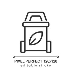 Garbage Sorting Pixel Perfect Linear Icon