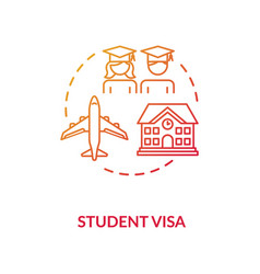 Student Visa Concept Icon