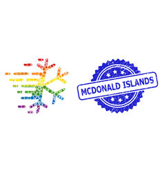 Textured Mcdonald Islands Stamp Seal