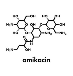 Amikacin Aminoglycoside Antibiotic Molecule