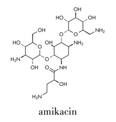 Amikacin Aminoglycoside Antibiotic Molecule