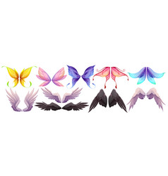 Different Wings Of Fairy Butterfly Bird Angel