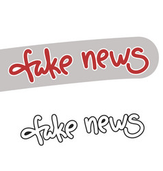 Fake News Lettering Isolated On Pink Background