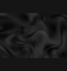 Smooth Wavy Black Satin Texture Abstract