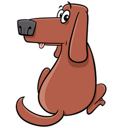 Cartoon Funny Surprised Dog Comic Animal Character