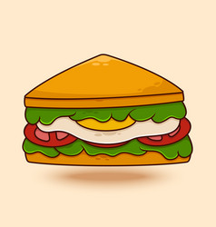 Egg Sandwich Cartoon