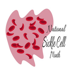 National Sickle Cell Month Schematic Image