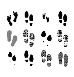 Shoes Footprint Footwear And Barefoot Traces