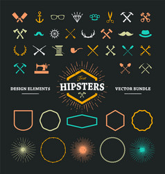 Hipster emblems 1 Royalty Free Vector Image - VectorStock
