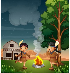 Campfire Royalty Free Vector Image - VectorStock