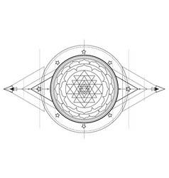 Sri Yantra Or Chakra Form Mystical