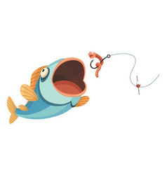 Fish Catch Cartoon Catching Fishing Lure