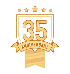 Thirty Fifth Anniversary Golden Badge