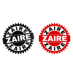 Zaire Black Rosette Seal With Corroded Style