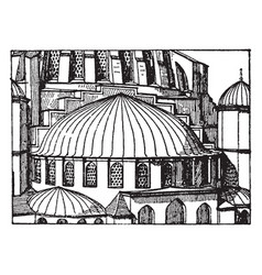 Suleimani Mosqueapse Semi-dome Vintage Engraving