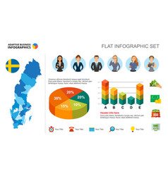 Financial Report Bar And Pie Charts Template