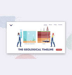 Geological Timeline Landing Page Template