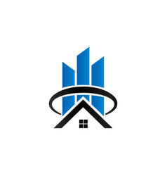 Sky Scrapper And House Logo