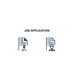 Job Application Icon Outline And Filled