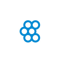 Letter C Dots Bubble Logo