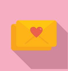 Mail Event Invitation Icon Flat Time