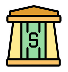 Bank Subsidy Icon Flat