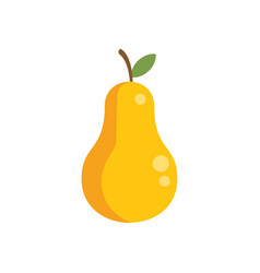 Eco Pear Icon Flat Organic Agriculture