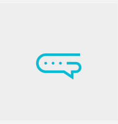 Letter G Chat Logo Template Design