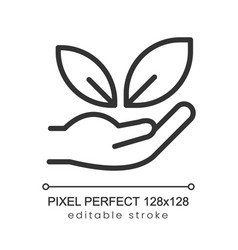 Nature Care Pixel Perfect Linear Icon